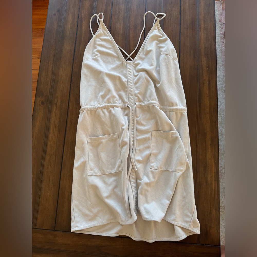 Sabo Skirt Ivory Strappy Mini Dress